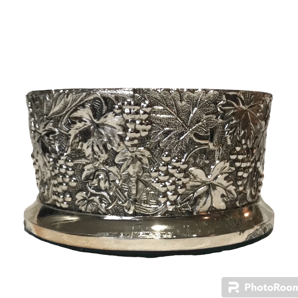 Wine Coaster. Silver Plate in Like New Condition, by F.B. Rogers Silver Co. VGUC